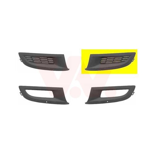 Grila bara protectie Vw Polo (6R) Van Wezel 5829591, parte montare : stanga, fata