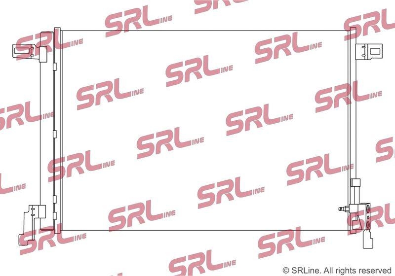 Condensator climatizare AC Audi Q7 15-, Q8 18-, motor: 4.0 V8 T, Condensator cu uscator integrat ; MHEV, 674(645)x450x12, SRLine, miez si rezervor din aluminiu brazat, 4M0816421C