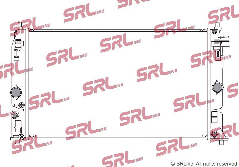 Radiator Mazda 2 Hybrid 22-; Toyota Yaris Cross 21-, Yaris 20-, motor: 1.5 Hybrid, 623x362x16, SRLine, Aluminiu/ Plastic brazat, 1640015630; 16400K0050