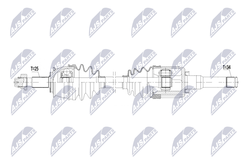 Planetara Opel Mokka 2012-; Chevrolet Trax 2012-; partea din fata, stanga, cutie viteze automata; 95090834; NTY, aftermarket