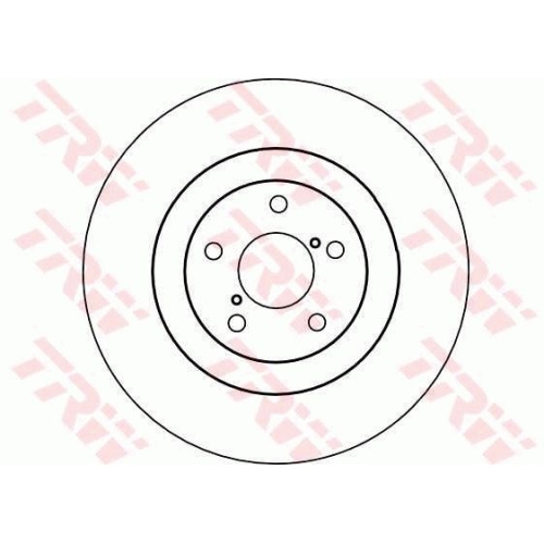 Disc frana Trw DF4104, parte montare : Punte fata