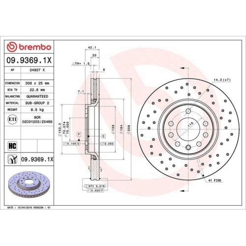 Set disc frana Opel Adam (M13) 10.12-02.19, Astra Classic Sedan (A04) 02.07-, Astra G Convertible (T98) 03.01-10.05, Astra G Coupe (T98) 03.00-06.06, Astra G Estate (T98) 02.98-07.05, Astra G Liftback (T98) 02.98-12.09, Astra H (A04) 01.04-05.14, Astra H