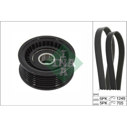 Set curea transmisie Ford C-Max (Dm2) 02.07-09.10, Focus 2 (Da Hcp Dp) 07.04-09.13, Focus 2 Convertible 10.06-09.10, Focus 2 Estate (Da Ffs Ds) 07.04-09.12, Focus 2 Saloon (Db Fch Dh) 04.05-; Volvo C30 (533) 09.06-12.13, S40 2 (544) 12.03-12.12, V50 (545)