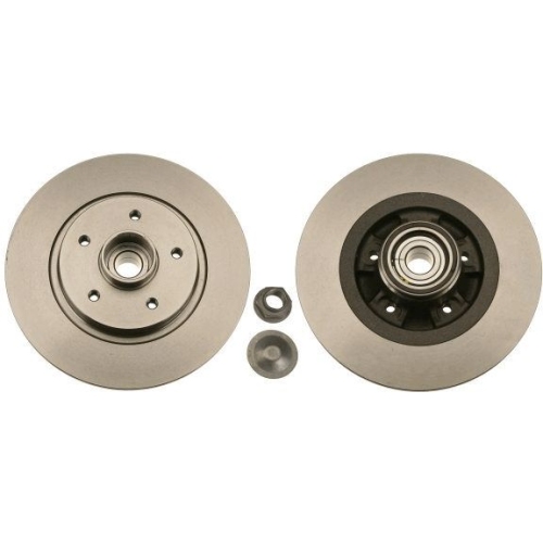 Set discuri frana spate TRW, Renault Kangoo / Grand Kangoo, 02.2008-, Kangoo Be Bop, 02.09-, Kangoo Express, 02.2008-, spate; puntea spate