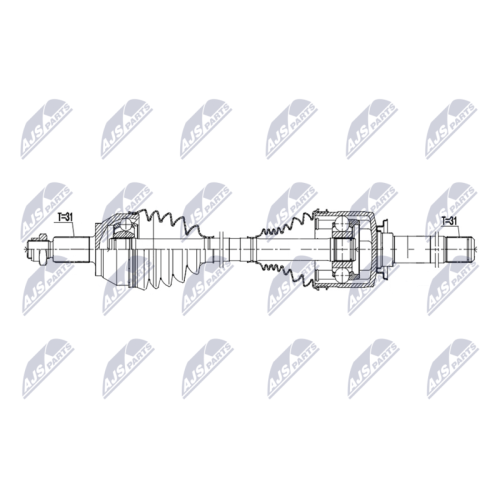Planetara Land Rover Defender 4wd 2019-, Discovery 5 2016-, Range Rover 4 2012-, Range Rover Sport 2 2012-, Spate, Stanga, CV Automata, cu diferential blocabil, LR053791