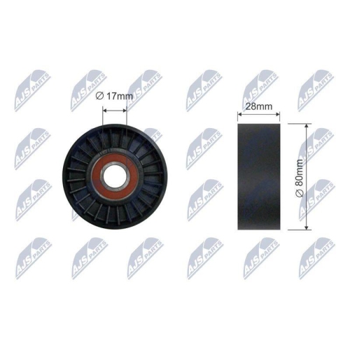 Rola intinzator curea transmisie Bmw E39 535i-540i, X5 4.4i 4.6is, 172-00