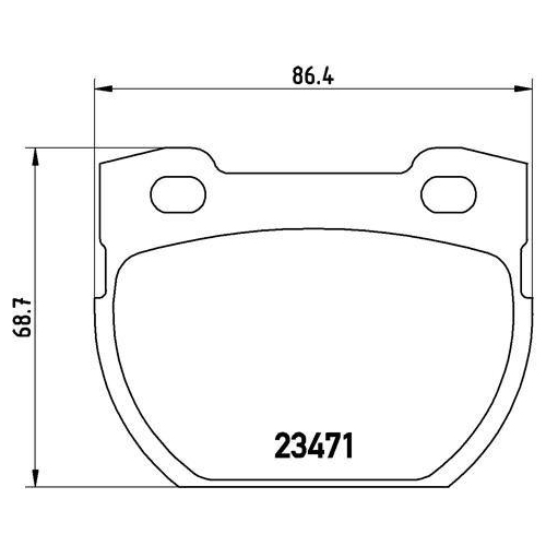 Placute frana Land Rover Defender Convertible (L316) 08.90-02.16, Defender Pickup (L316) 10.95-05.16, Defender Platform / Chassis (L316) 09.90-02.16, Defender Station Wagon (L316) 05.90-02.16, Spate, BREMBO