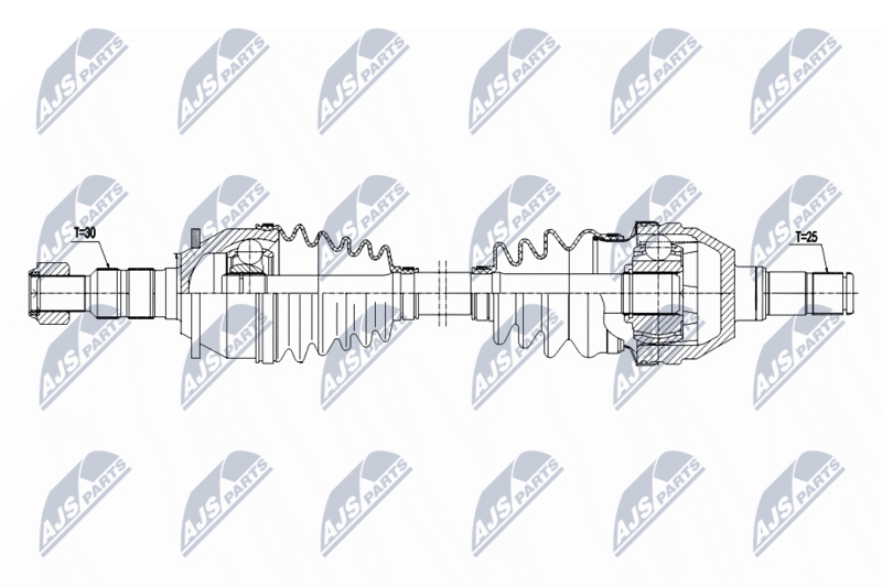 Planetara Opel Zafira C 1.4 T 2011-; partea stanga, cutie viteze manuala cu 6 trepte; 374909; NTY, aftermarket