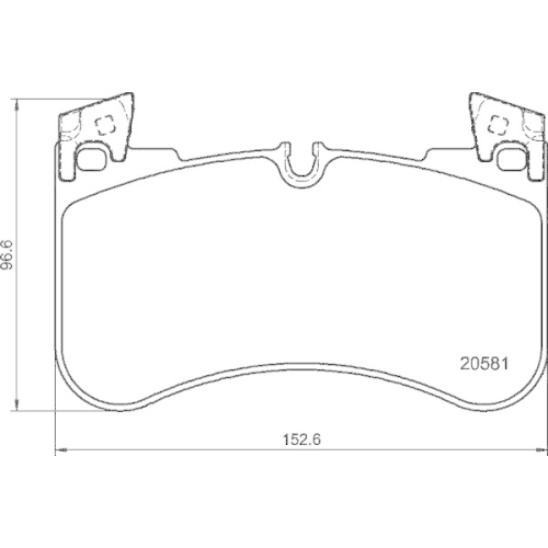Placute frana Land Rover Defender Estate (L663) 09.19-, Defender Van (L663) 02.20-, Discovery 5 (L462) 09.16-, Discovery 5 Van (L462) 09.16-, Range Rover 4 (L405) 08.12-, Range Rover Sport 2 (L494) 04.13-, Fata, BREMBO