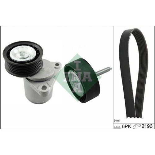 Set curea transmisie Ford Galaxy 2 (Wa6) 05.06-06.15, Mondeo 4 (Ba7) 03.07-01.15, Mondeo 4 Saloon (Ba7) 03.07-01.15, Mondeo 4 Turnier (Ba7) 03.07-01.15, S-Max (Wa6) 05.06-12.14, INA