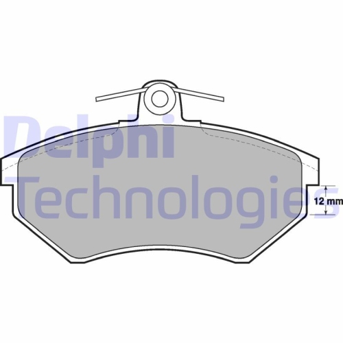 DELPHI set placute frana,frana disc