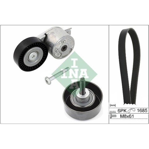 Set curea transmisie Ford Galaxy 2 (Wa6) 05.06-06.15, Mondeo 4 (Ba7) 03.07-01.15, Mondeo 4 Saloon (Ba7) 03.07-01.15, Mondeo 4 Turnier (Ba7) 03.07-01.15, S-Max (Wa6) 05.06-12.14, INA