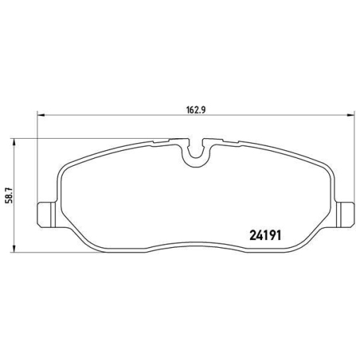 Placute frana Land Rover Discovery 3 (L319) 07.04-09.09, Discovery 3 Van (L319) 01.07-07.09, Discovery 4 (L319) 09.09-12.18, Discovery 4 Van (L319) 09.09-12.17, Range Rover 3 (L322) 03.02-12.12, Range Rover Sport I (L320) 02.05-03.13, Fata, BREMBO