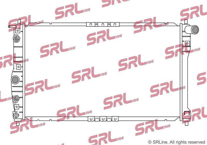 Radiator Daewoo Leganza 97-04, Nubira 99-03, motor: 2.0, 2.2, 654x380x16, SRLine, Aluminiu/ Plastic brazat, 96273594; 963511