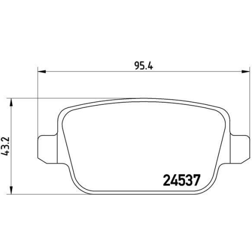 Placute frana Land Rover Freelander 2 (L359) 10.06-12.15, Freelander 2 Van (L359) 10.06-10.14; Volvo S80 2 (124) 03.06-12.16, V70 3 (135) 04.07-04.16, V70 3 Box / Estate (135) 09.13-12.15, Xc70 2 (136) 04.07-12.16, Spate, BREMBO