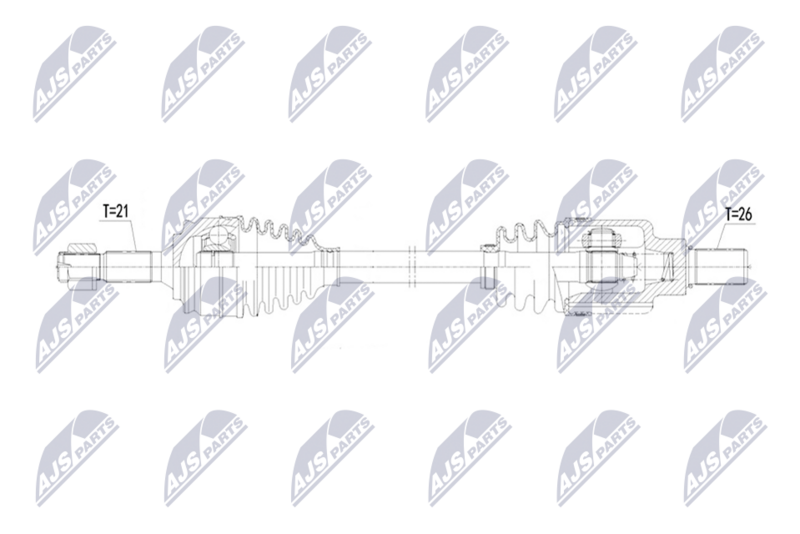 Planetara Peugeot 301 1.6 VTI 2012-2017; Citroen C-Elysse 1.6 VTI 2012-; partea stanga, cutie viteze automata cu 4 trepte; 9671572780; NTY, aftermarket