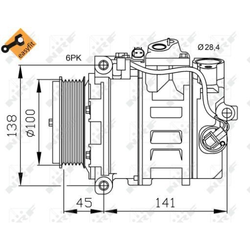 Compresor climatizare Nrf 32256