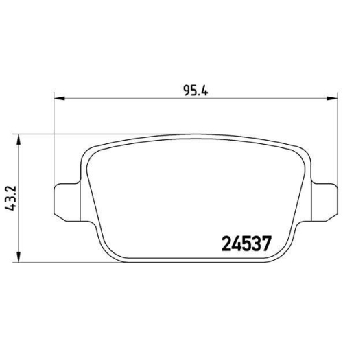 Placute frana Land Rover Freelander 2 (L359) 10.06-12.15, Spate, BREMBO
