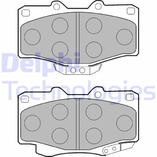 DELPHI set placute frana,frana disc