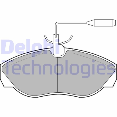 DELPHI set placute frana,frana disc