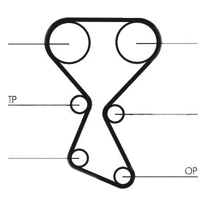 Curea de distributie CONTITECH CT1027 Hyundai Santa Fe 1 (Sm) Sonata 4 (Ef) Trajet (Fo) Magentis (Gd)