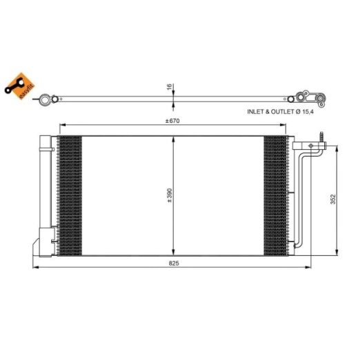 NRF Condensator, climatizare EASY FIT