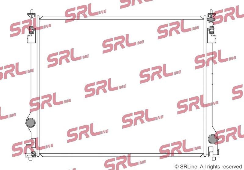Radiator Toyota Highlander 19-, motor: 2.5 Hybrid, 3.5 V6, 700x583x16, SRLine, Aluminiu/ Plastic brazat, 16400F0080; 16400V2010