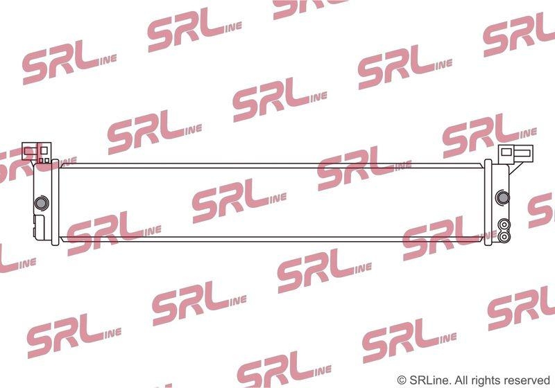 Radiator Toyota Highlander 19-, Sienna 20-, motor: 2.5 Hybrid, Inverter radiator , 660x110x22, SRLine, Aluminiu/ Plastic brazat, G901048100; G901048110