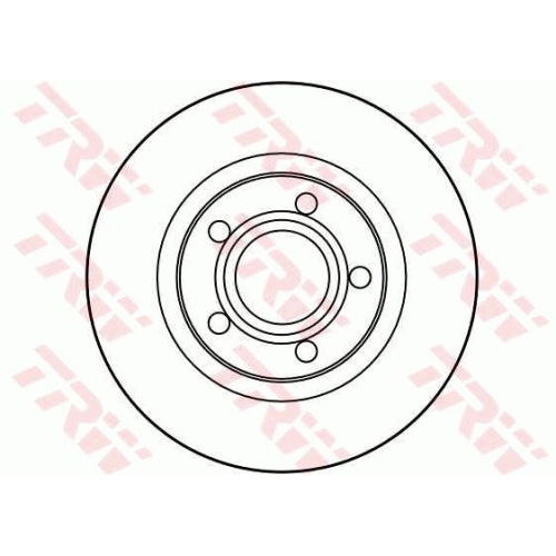 Disc frana Trw DF2806, parte montare : Punte fata
