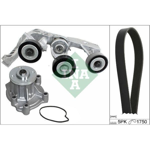 Set curea transmisie Mercedes Clasa A (W168) 07.97-08.05, Vaneo (414) 02.02-07.05, INA