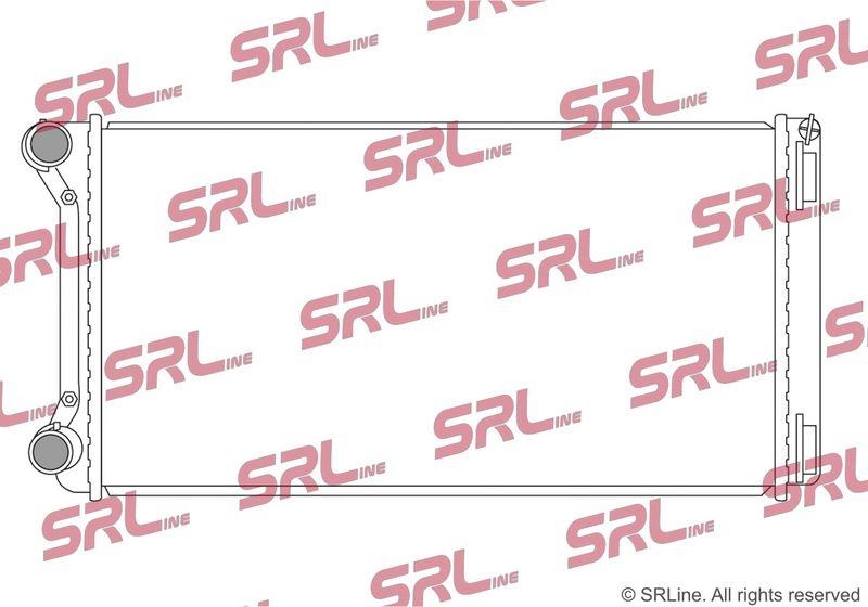 Radiator Fiat Idea 04-11, Punto 03-, Punto 99-03; Lancia Musa 04-12, motor: 1.9 JTD, 580x308x26, SRLine, Aluminiu/ Plastic brazat, 46546944; 46776301