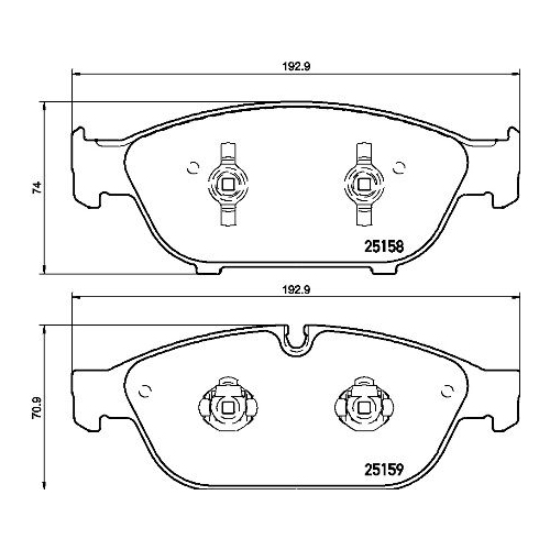 BREMBO set placute frana,frana disc PRIME LINE