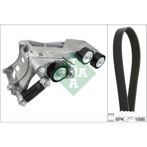 Set curea transmisie Mercedes Clasa A (W169) 04.04-06.12, B-Class Sports Tourer (W245) 03.05-11.11, INA