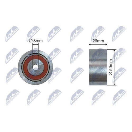 Rola intinzator curea transmisie Citroen Berlingo, Jumpy, Xsara Picasso, Peugeot 206, 306, 307, 138-22