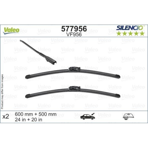 VALEO lamela stergator SILENCIO FLAT BLADE SET