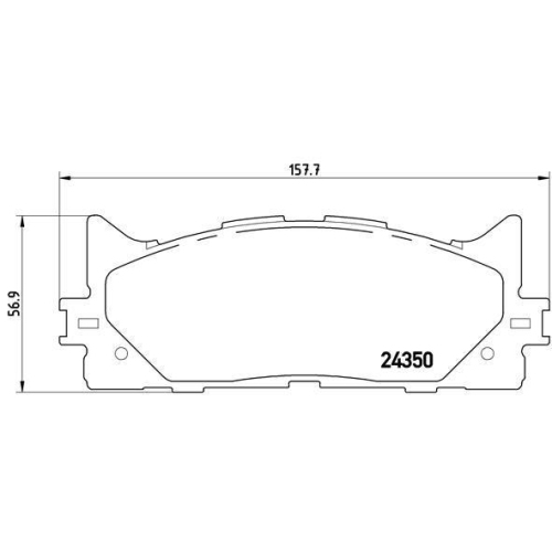 Placute frana Lexus Es ( V4) 03.06-12.12, Es ( V6) 06.12-06.18; Toyota Aurion ( V4) 03.06-09.11, Avalon Sedan ( X3) 01.05-11.12, Avalon Sedan ( X4) 09.12-03.18, Camry Saloon ( V5) 09.11-02.19, Camry Sedan ( V3) 08.01-11.06, Camry Sedan ( V4) 01.06-12.14,