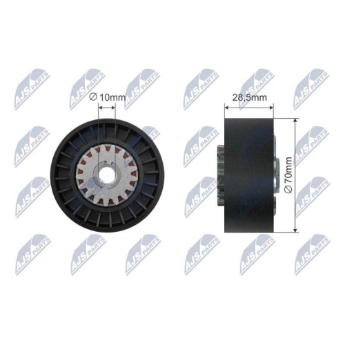 Rola intinzator curea transmisie Citroen Berlingo, Xsara, Xsara Picasso, Peugeot 206 Cc, 206 Sw, 340-68