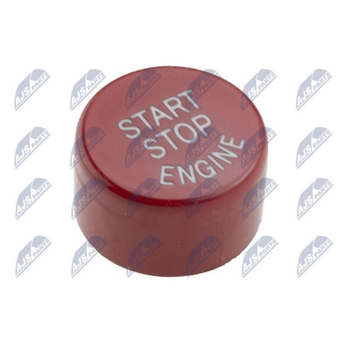 Capac buton pornire/oprire Bmw Seria 5 F10, F11 2009-, 7 F01, F02 2008-, 6 F12 2010-, 6 Coupe F13 2011-, pt comutator cu Start-Off Automat-culoare : Red, 61319153831