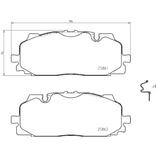 BREMBO set placute frana,frana disc PRIME LINE