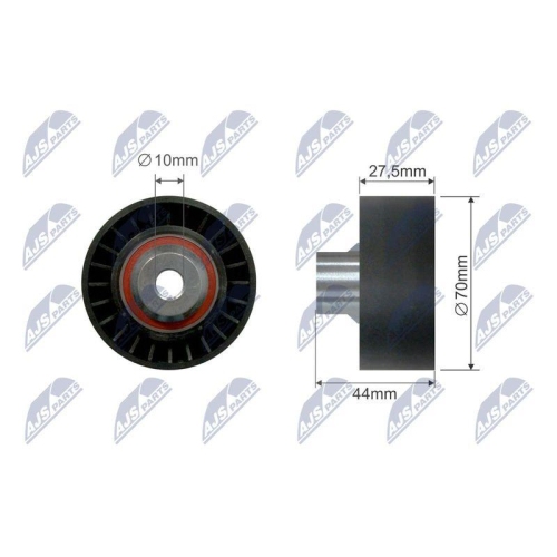 Rola intinzator curea transmisie Citroen C2, C3, C4, 1.4hdi, 1.4 16v Hdi, 1.6hdi 2003-2009, Peugeot 207, 307, 14.Hdi, 1.6hdi 2006-, 5751.E5