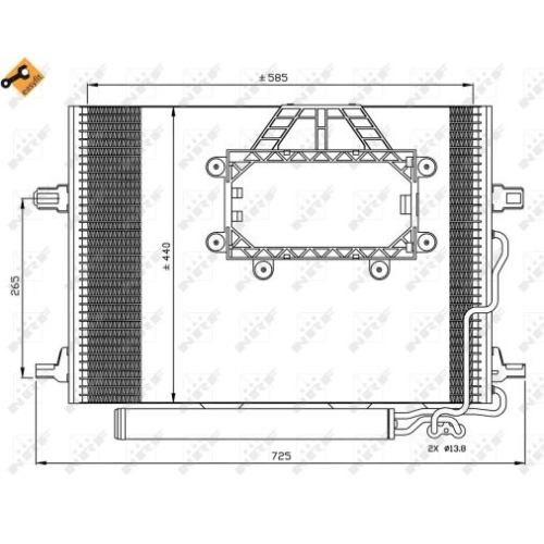 NRF Condensator, climatizare EASY FIT