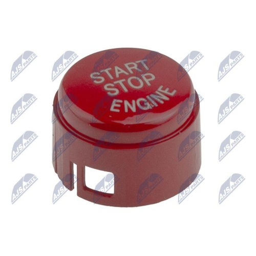 Capac buton pornire/oprire Bmw Seria 5 F10, F11 2009-, 7 F01, F02 2008-, 6 F12 2010-, 6 Coupe F13 2011-, nu este compatibil cu comutator cu Start-Off Automat-culoare : Red, 61319153832