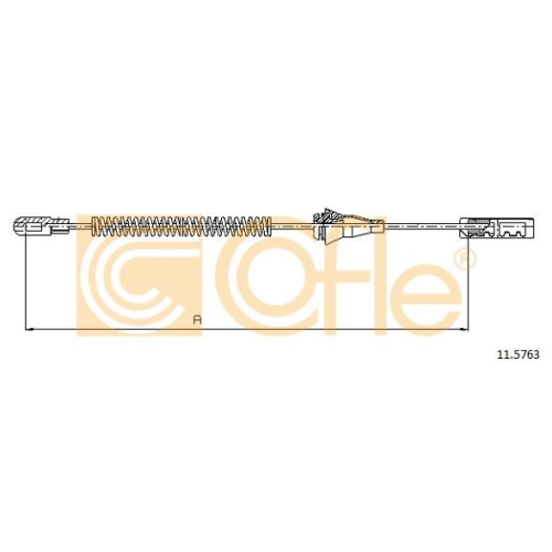 Cablu frana mana Opel Corsa C, Tigra Twintop Cofle 115763, parte montare : stanga, dreapta, spate