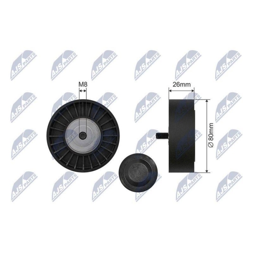 Rola intinzator curea transmisie Citroen Jumper 1994-2002, Peugeot Boxer 1994-2002, 1281.34