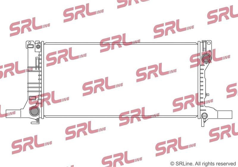 Radiator Geely Tugella 19-; Lynk &amp; Co 01 17-; Volvo Xc40 17-, motor: 1.5 T, 2.0 T, intrare/iesire conectare rapida; MHEV, 705x343x16, SRLine, Aluminiu/ Plastic brazat, 2069023000; 2069023100