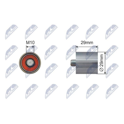 Rola intinzator curea transmisie Audi A1 11-, A3 96-, A4 94-16, A6 95-, Tt 08-14, Seat Alhambra 10-, Altea 09-, Ibiza, Cordoba 99-, Exeo 08-, Leon 99-, Toledo 99-, Skoda Octavia I, 2 96-, Superb 01-08, Vw Bora, Golf Iv, V, 6 98-,