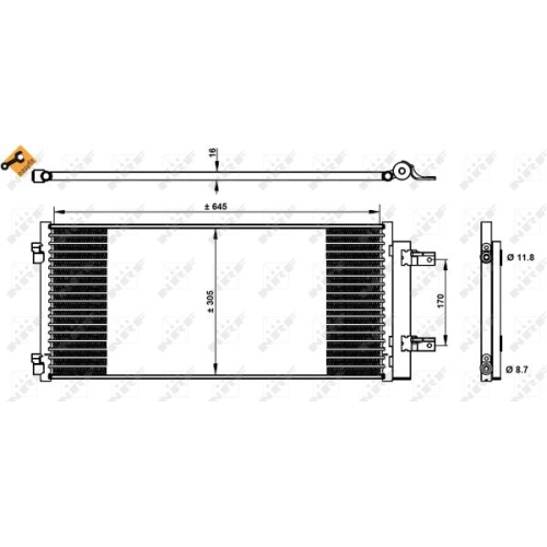 NRF Condensator, climatizare EASY FIT