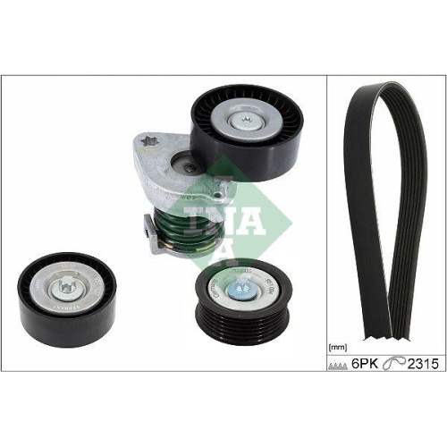 Set curea transmisie Mercedes Clasa C Coupe (C204) 01.11-, Clasa C T-Model (S204) 08.07-08.14, Clasa E (W212) 01.09-12.16, Clasa E Convertible (A207) 01.10-12.16, Clasa E Coupe (C207) 01.09-12.16, Slk (R172) 01.11-, INA