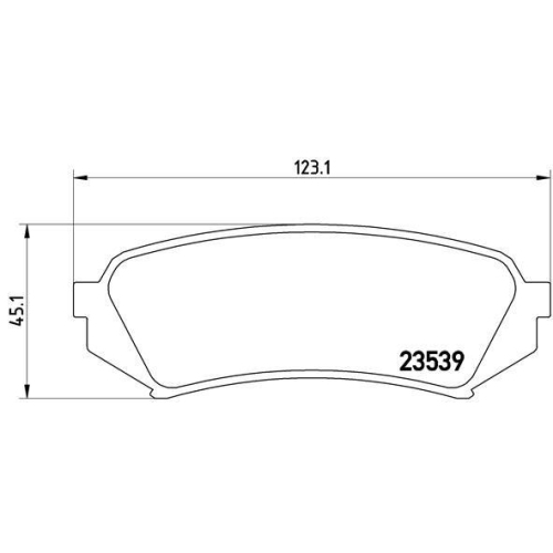 Placute frana Lexus Lx (Uzj100) 09.97-03.08; Toyota Land Cruiser 100 ( J1) 01.98-07.08, Spate, BREMBO