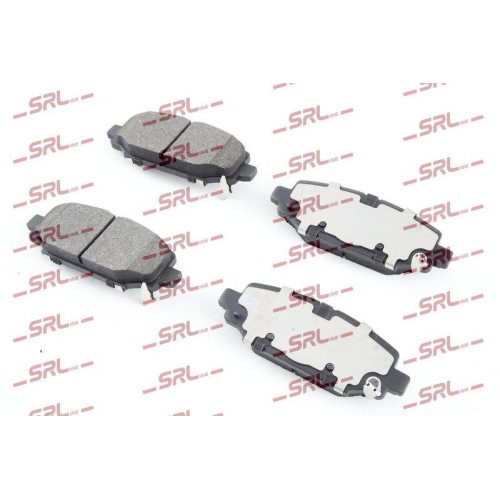 Placute frana Jeep Wrangler 4 (Jl), 2.0 T-GDi (JL72, JL74), 2.2 Multijet 2 (JL72, JL74), punte spate, cu indicator uzura acustic, SRLine